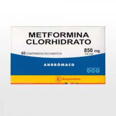 Metformina Clorhidrato 850 Mg 60 Comprimidos Andromaco